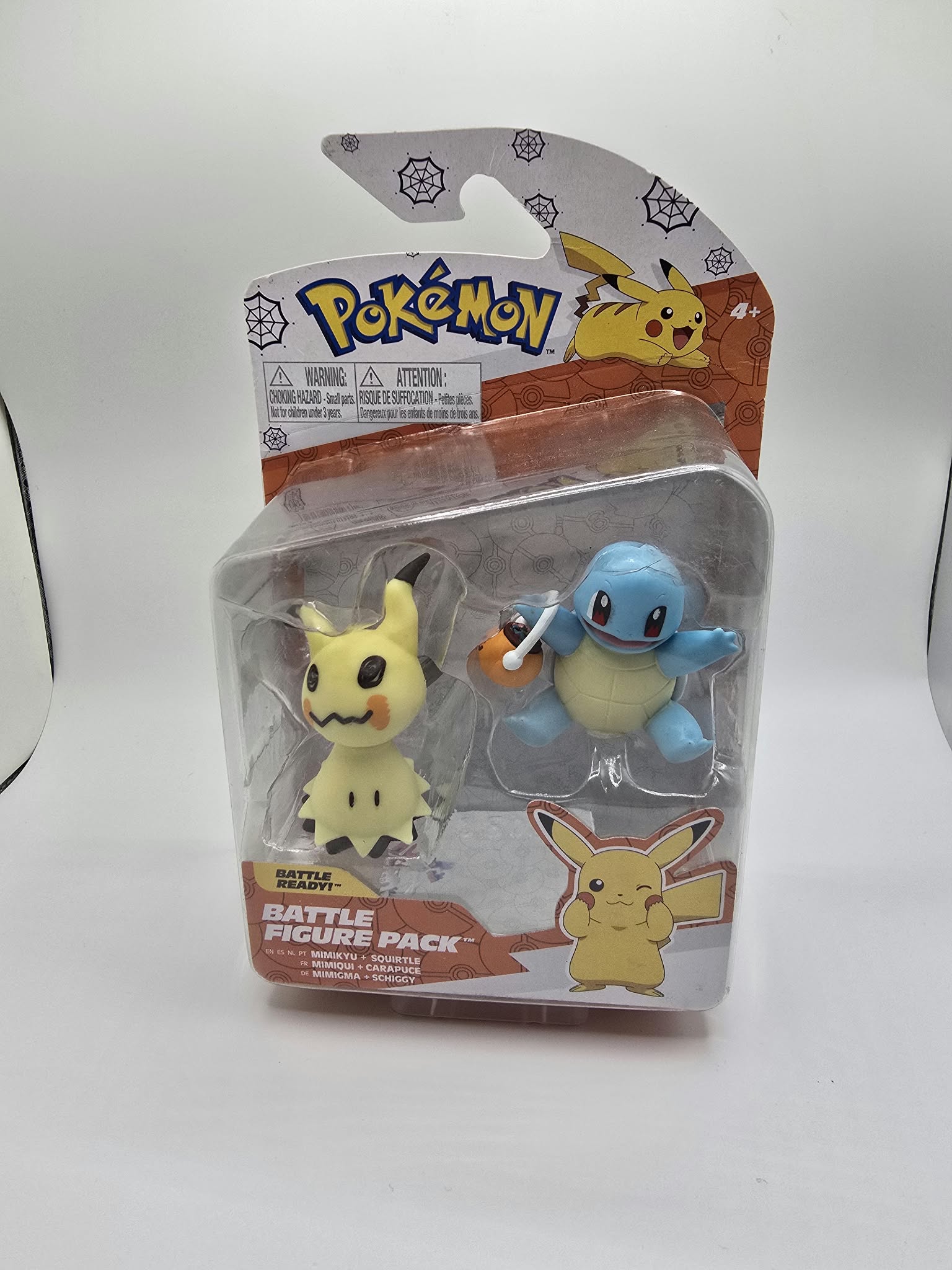 Pokémon Halloween Battle Figure 2-Pack: Mimikyu & Trick-or-Treat Squirtle