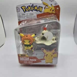 Pokémon Halloween Battle Figure 2-Pack: Pumpkin Costume Pikachu & Sandygast