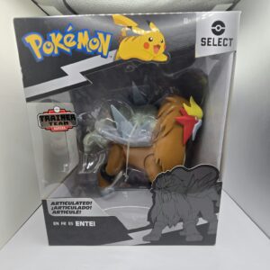 Pokémon Select Series: Entei 6-Inch Super-Articulated Action Figure (Trainer Team Series / Jazwares NIB)