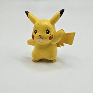 Authentic TOMY / Nintendo Pokémon Pikachu 2-Inch Mini Figure (Waving / Open-Mouth Stance)