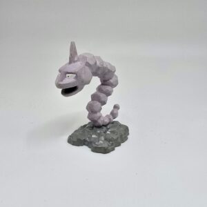 Vintage TOMY Pokémon Onix 2.5-Inch Mini Figure with Rock Base