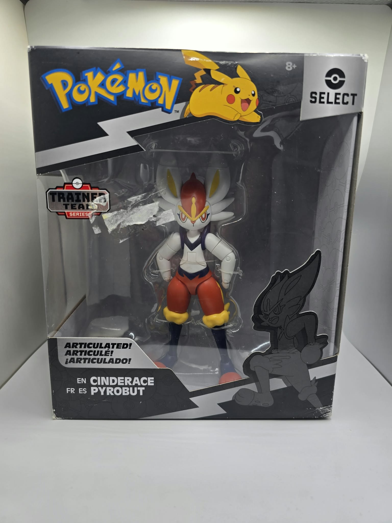Pokémon Select 6" Articulated Cinderace Figure (Trainer Team Series)